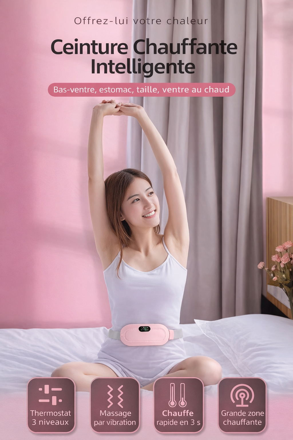 Ceinture chauffante et massante EasyCycle