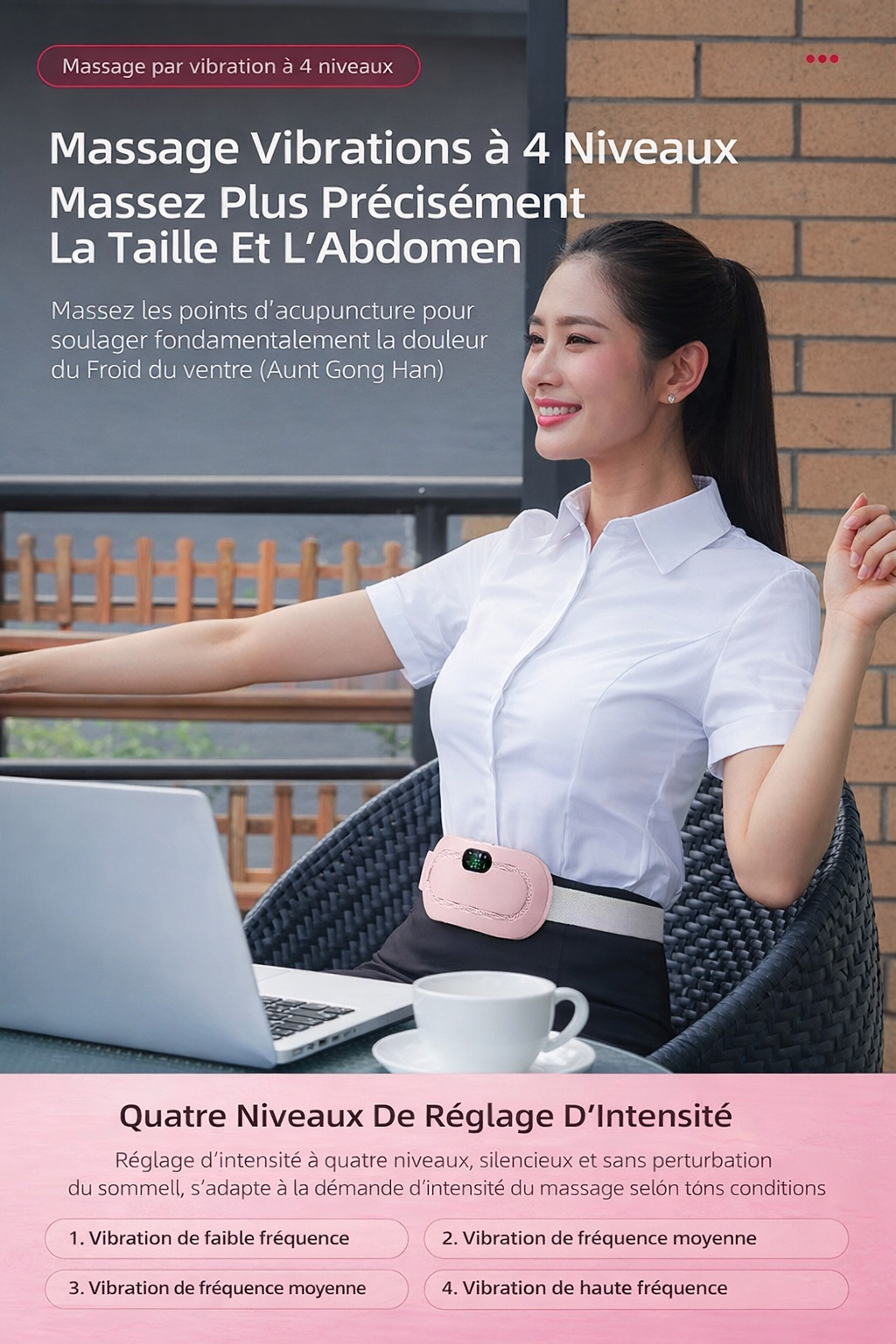 Ceinture chauffante et massante EasyCycle