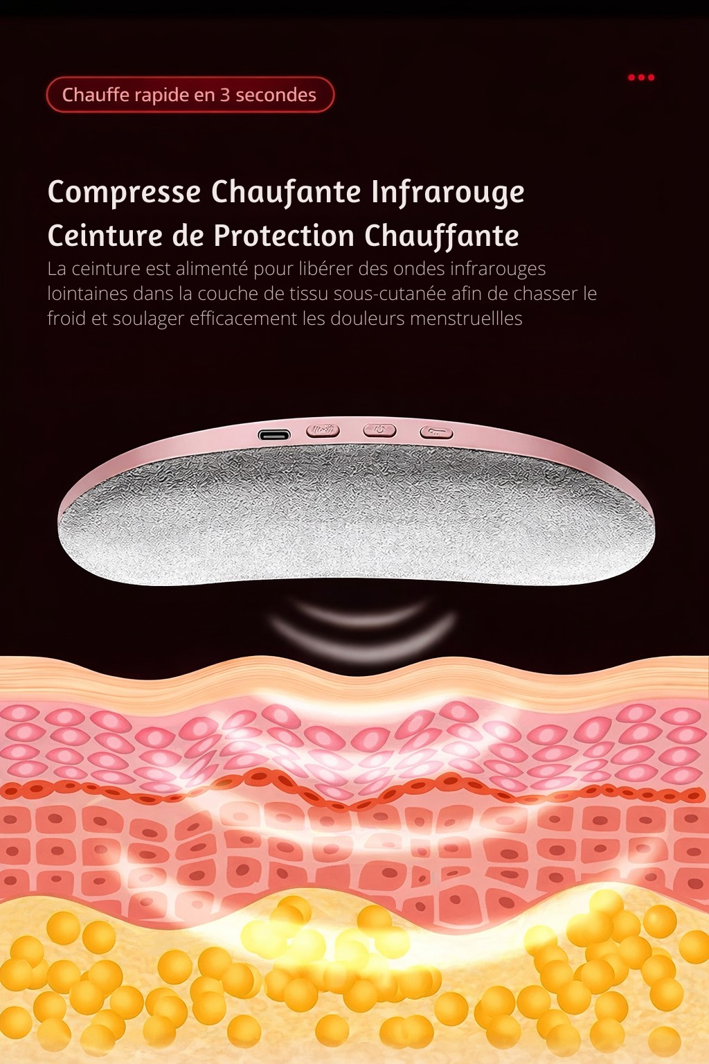 Ceinture chauffante et massante EasyCycle